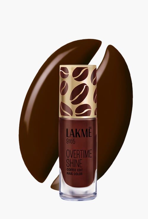 LAKME 9to5 Overtime Shine Coffee Edit Nail Colour - Americano Edge - 6ml