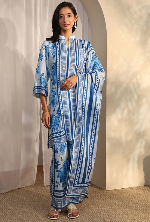 LIBAS Floral Print Kurta Set