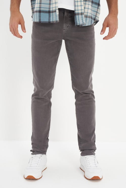 AMERICAN EAGLE Washed Slim Tapered Jeans