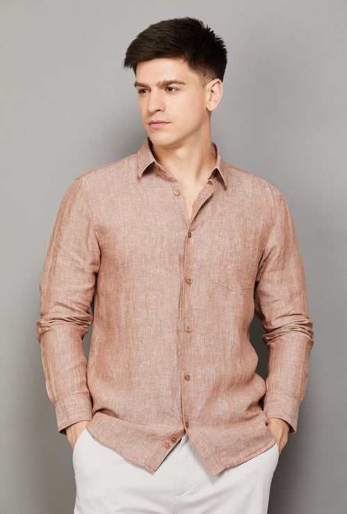 INDIAN TERRAIN Solid Regular Fit Shirt