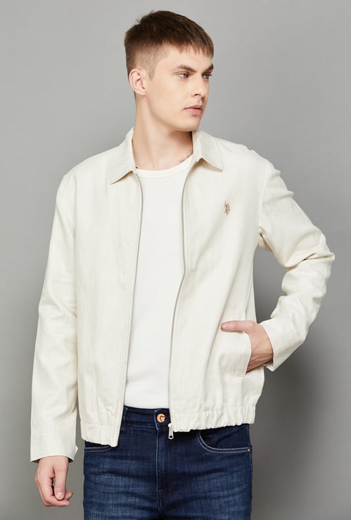 US POLO ASSN Solid Regular Fit Jacket
