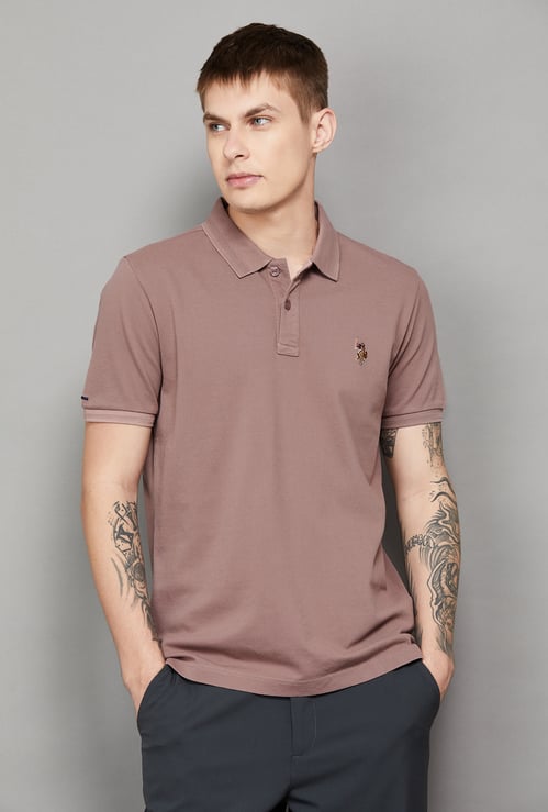 US POLO ASSN Solid Polo T-shirt