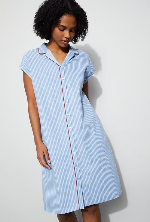 GINGER Striped Nightdress