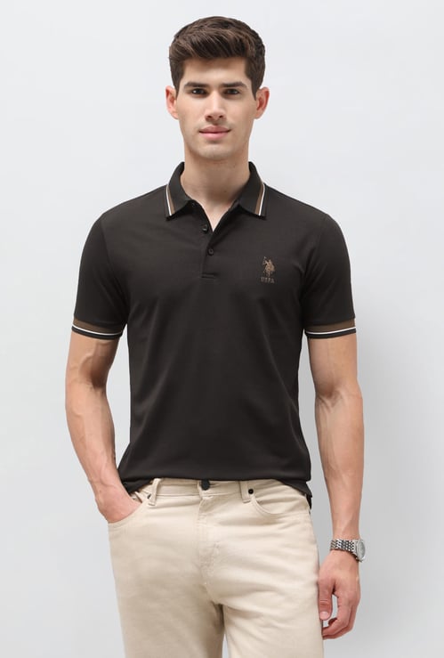 US POLO ASSN Solid Polo T-shirt
