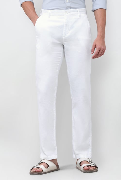 US POLO ASSN Solid Regular Trousers