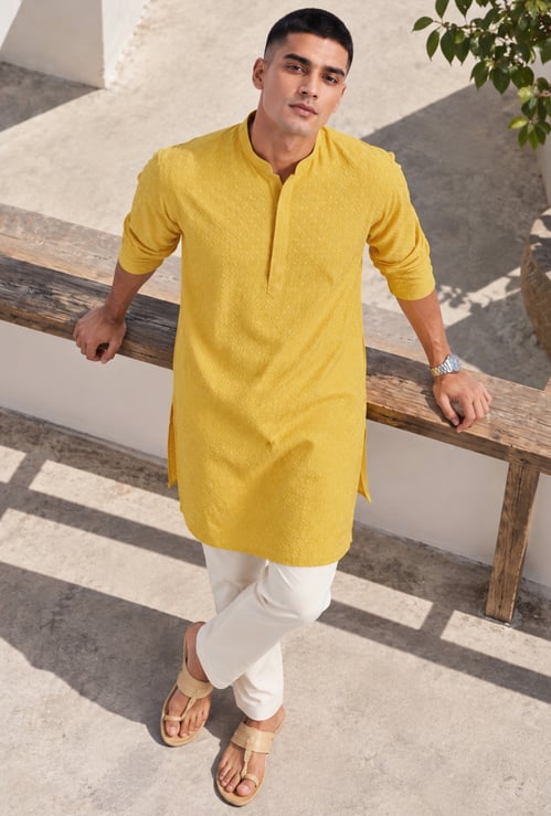 MELANGE Embroidered Straight Kurta