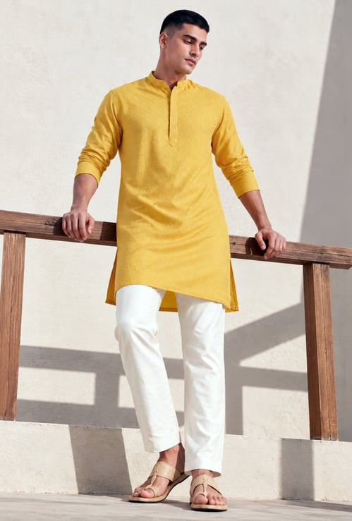 MELANGE Solid Regular Ethnic Pants