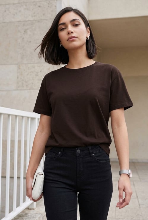 FAME FOREVER Solid T-shirt