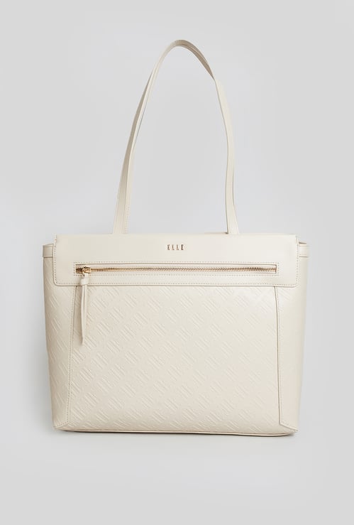 ELLE Embossed Laptop Bag