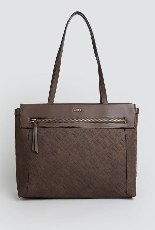 ELLE Embossed Laptop Bag