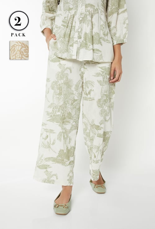 Women Printed Palazzos - Pack of 2