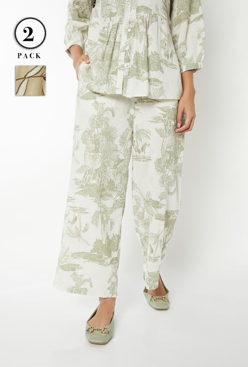 Women Printed Palazzos - Pack of 2