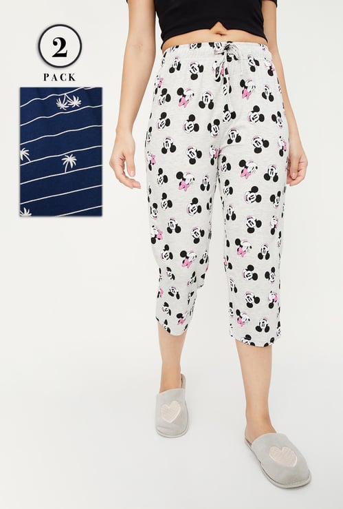 Women Printed Capris - Pack of 2
