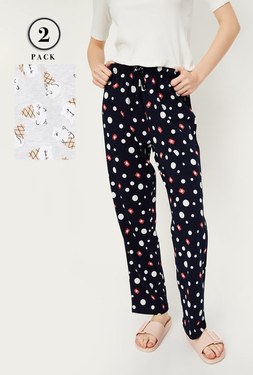 Women Printed Pyjamas - Pack of 2
