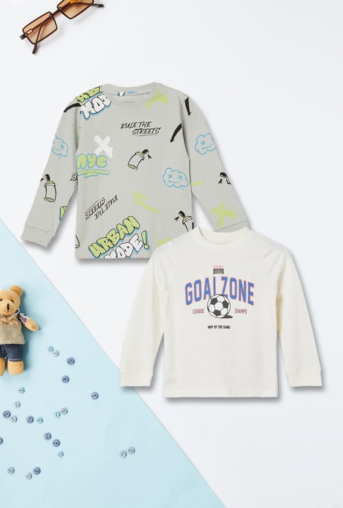 Boys Printed T-shirt - Pack of 2