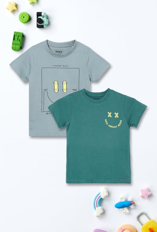 Boys Printed T-shirt - Pack of 2