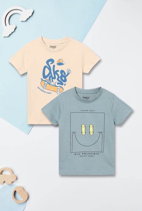 Boys Printed T-shirt - Pack of 2