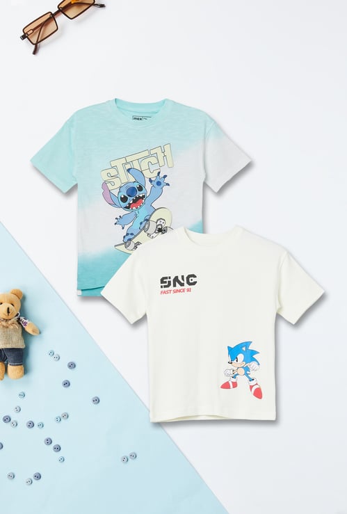 boys Character Print T-shirt - Pack of 2