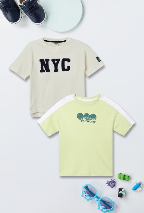 Boys Assorted T-shirt - Pack of 2
