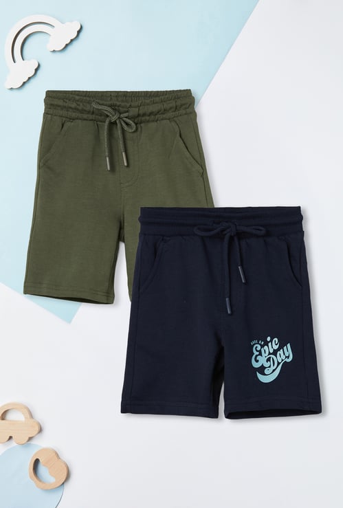 Boys Printed Shorts - Pack of 2