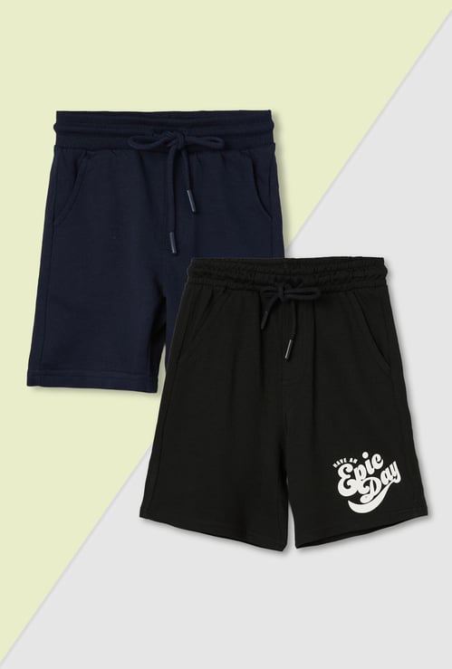 Boys Printed Shorts - Pack of 2