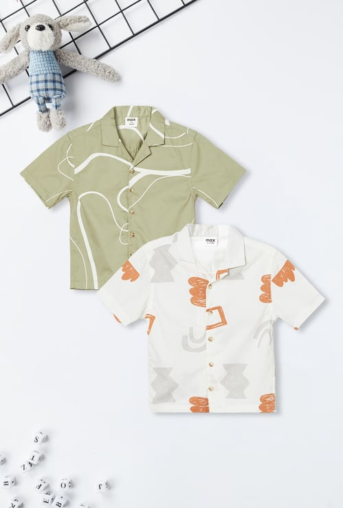Boys Printed Shirt - Pack of 2