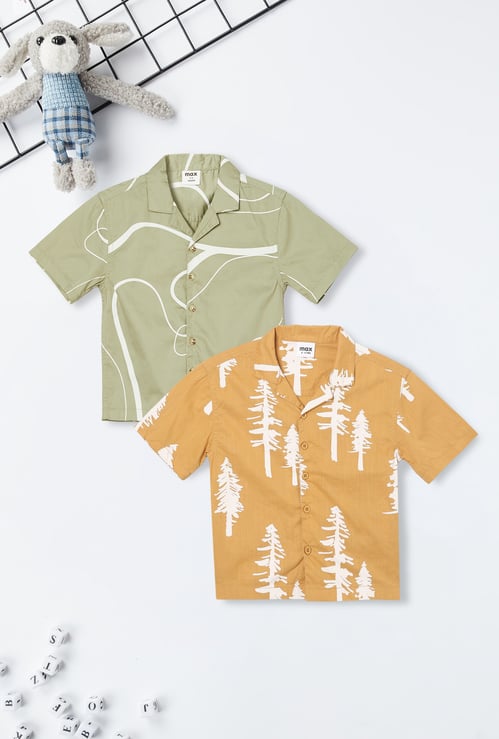 Boys Printed Resort Shirt - Pack of 2