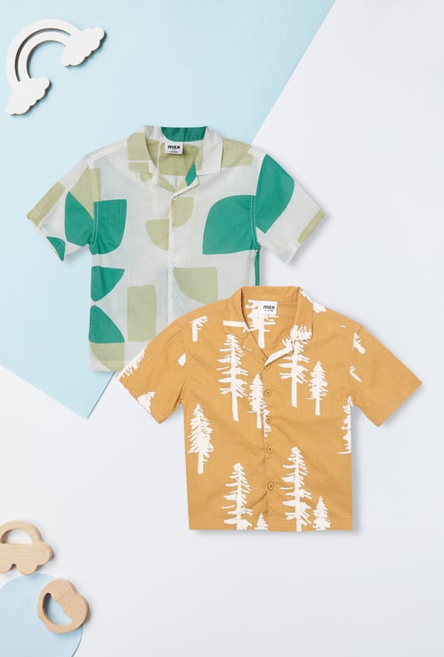 Boys Printed Resort Shirt - Pack of 2