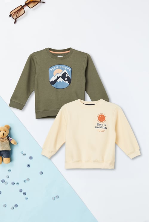 Boys Printed Sweatshirt - Pack of 2