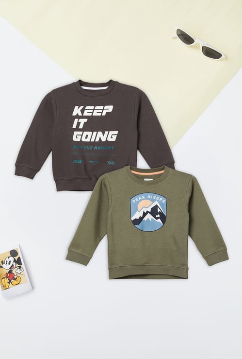 Boys Printed Sweatshirt - Pack of 2