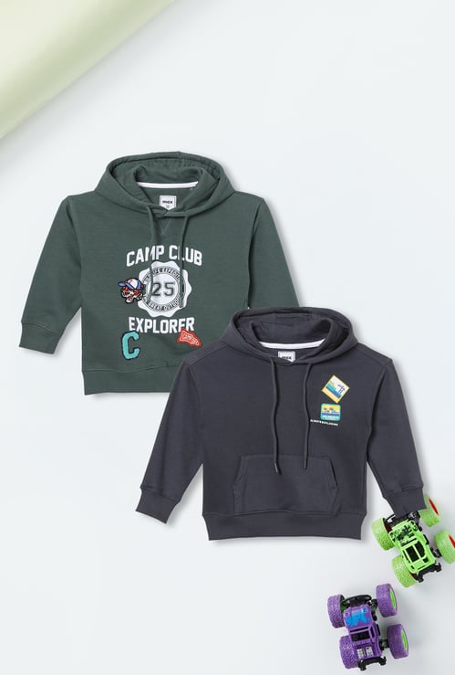 Boys Printed Hoodie - Pack of 2