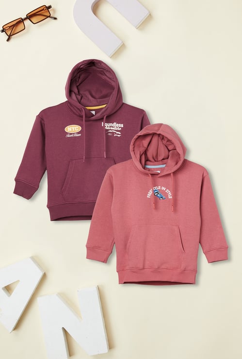 Boys Printed Hoodie - Pack of 2
