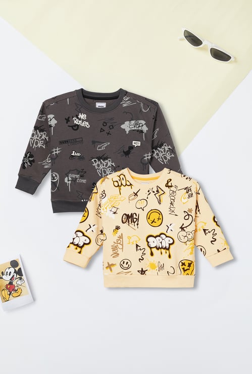 Boys Printed Sweatshirt - Pack of 2