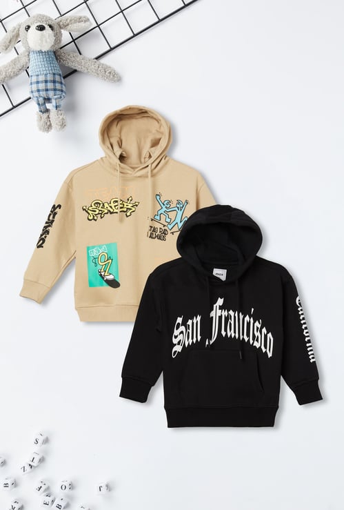 Boys Printed Hoodie - Pack of 2