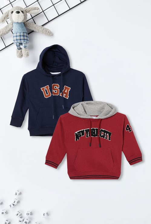 Boys Applique Hoodie - Pack of 2