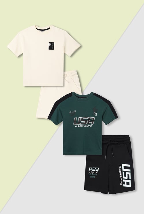 Boys Assorted Shorts Set - Pack of 2