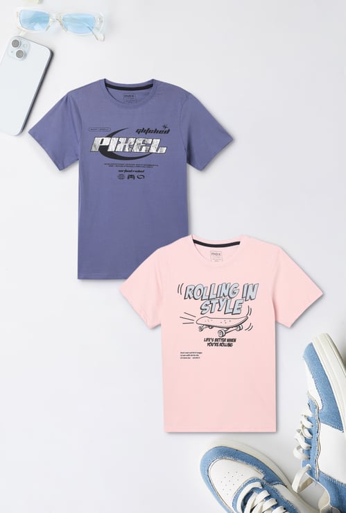 Boys Printed T-shirt - Pack of 2