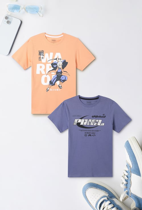 Boys Printed T-shirt - Pack of 2