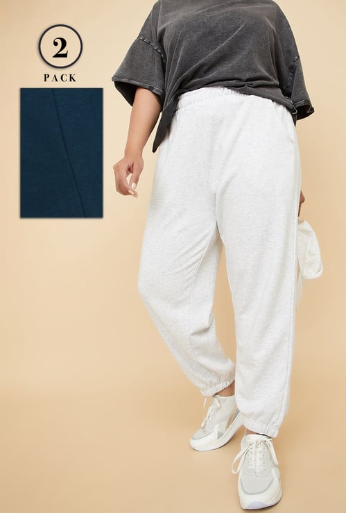 Women Solid Joggers - Pack of 2