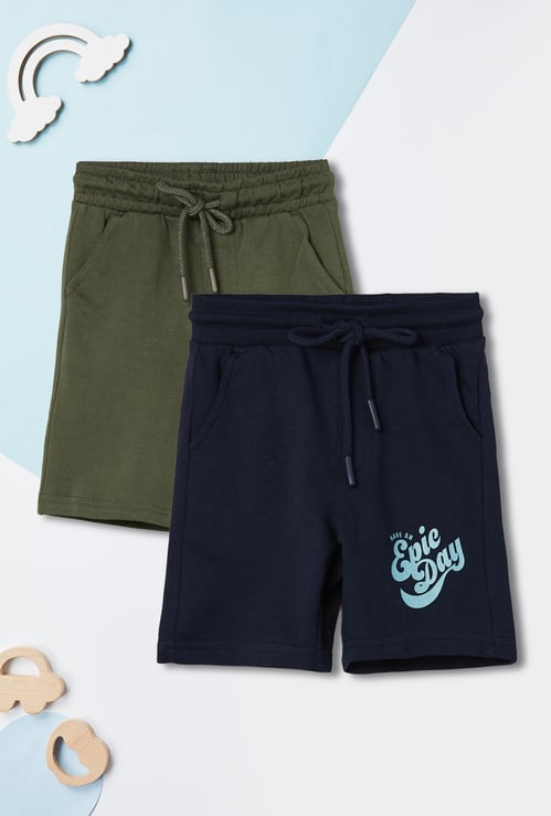 Boys Printed Shorts - Pack of 2
