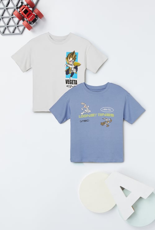 Boys Character Print T-shirts - Pack of 2