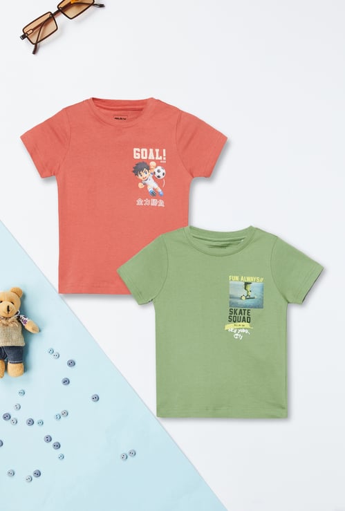 Boys Printed T-shirt - Pack of 2