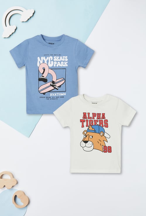 Boys Printed T-shirt - Pack of 2