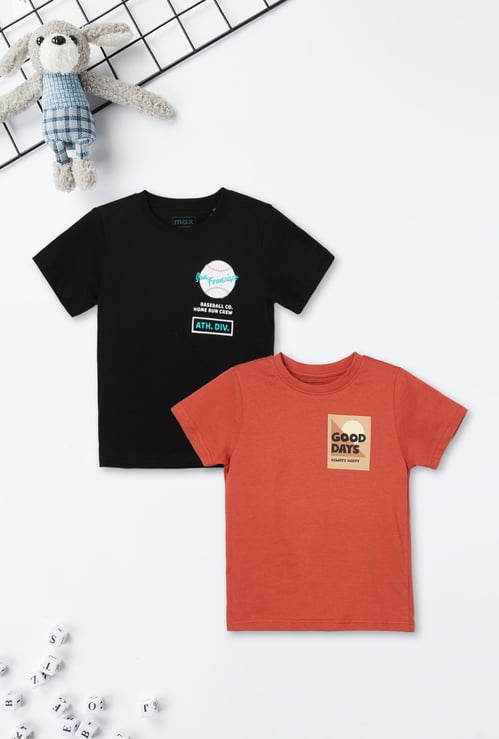 Boys Printed T-shirt - Pack of 2