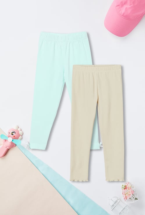 Girls Assorted Leggings - Pack of 2