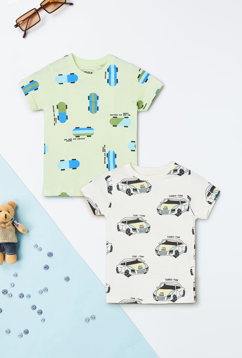 Boys Printed T-shirts - Pack of 2