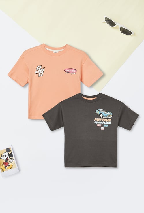 Boys Printed T-shirt - Pack of 2