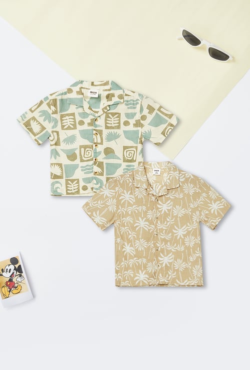 Boys Printed Resort Shirt - Pack of 2