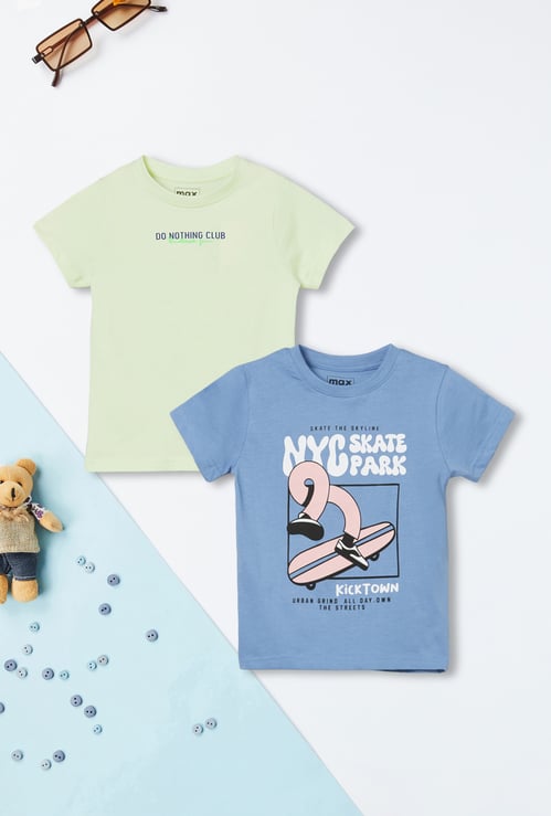 Boys Printed T-shirt - Pack of 2