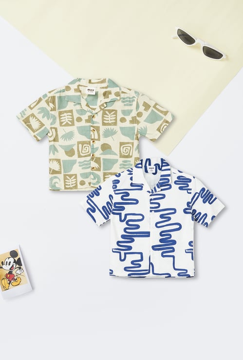 Boys Printed Resort Shirt - Pack of 2